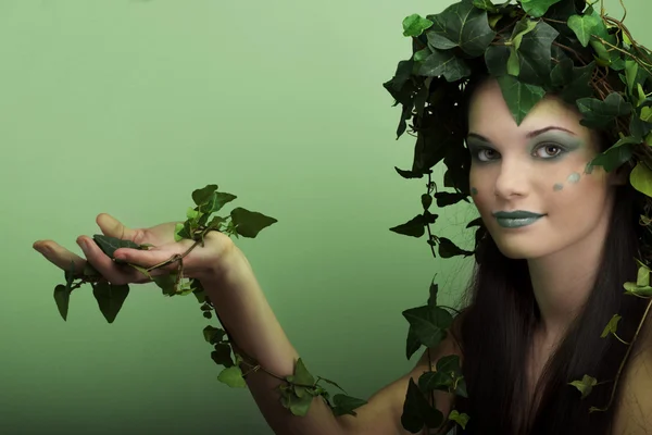 stock image Mother nature with palm up