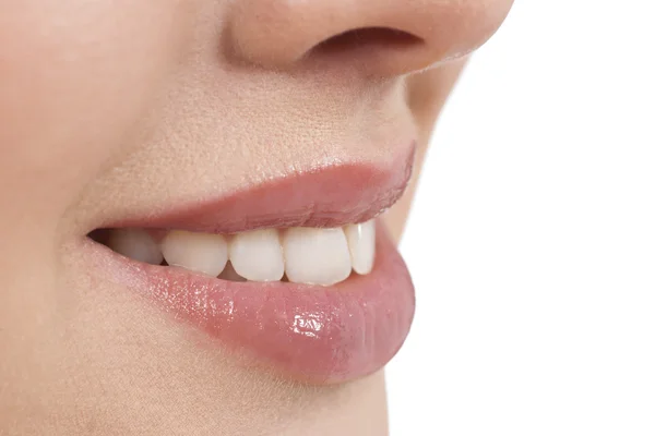 Close-up of a young woman smile — Stock Photo, Image