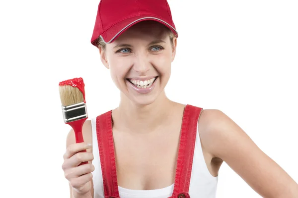 Young woman painting — Stock Photo, Image