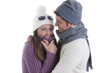 Winter Couple clipart