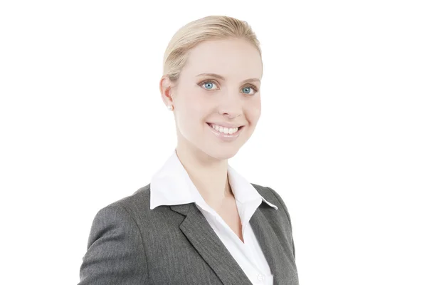 Attraktive lächelnde Geschäftsfrau — Stockfoto