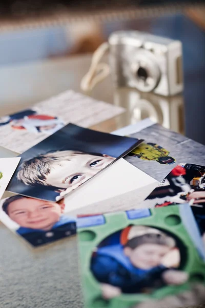 stock image Photographs on the table