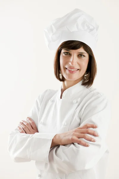 自信的女厨师 — 图库照片