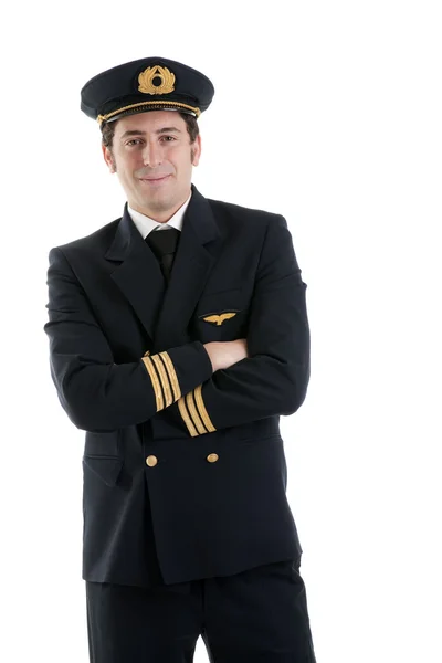 Pilota / capitano della linea aerea — Foto Stock