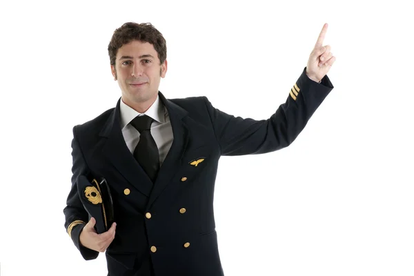 Pilot / Kapitän der Fluggesellschaft — Stockfoto