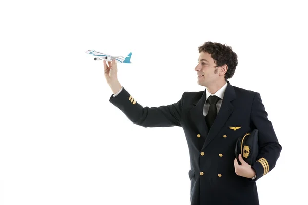 Pilot/kapitanem lotniczych — Zdjęcie stockowe