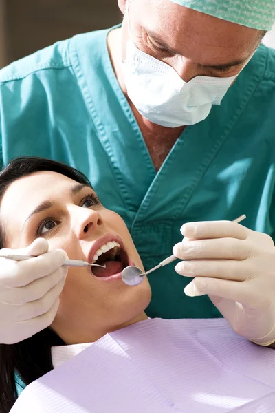 En el dentista — Foto de Stock