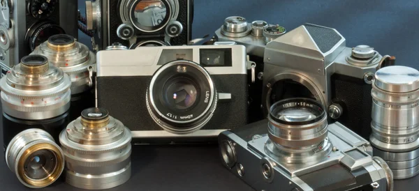 Антикварные камеры — стоковое фото