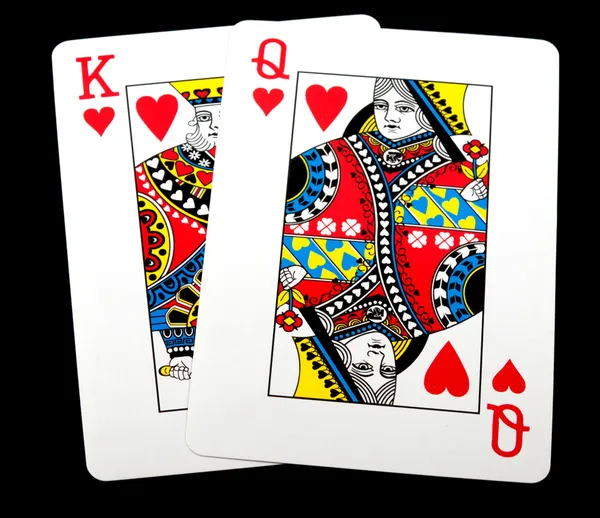 King Queen of hearts — Stock Photo, Image