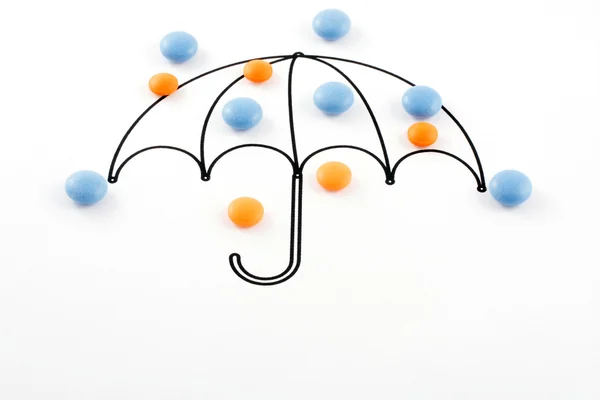 stock image Umbrella and pills