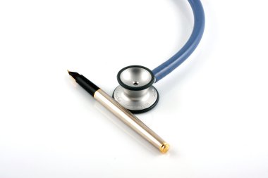 Pen and Stethoscope clipart