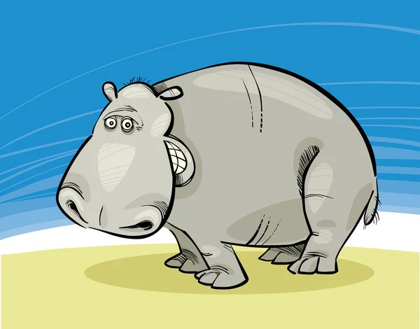 Hipopótamo — Vector de stock