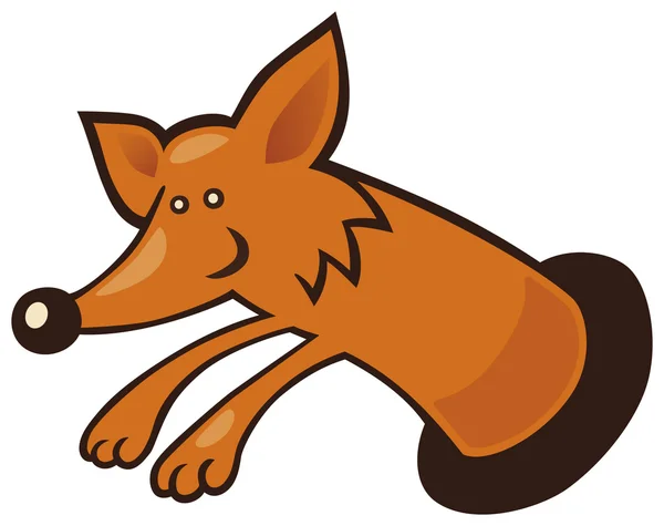 洞穴里的狐狸 — 图库矢量图片