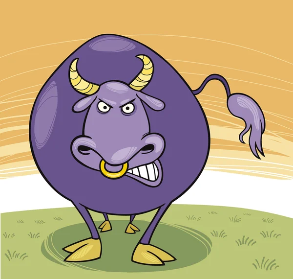 Wściekły byk — Wektor stockowy