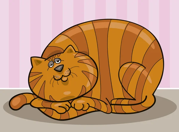 Χοντρή γάτα — Διανυσματικό Αρχείο
