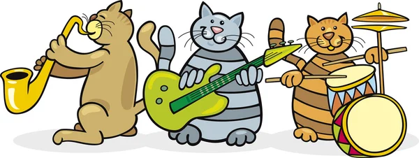 Γάτες μπάντα — Διανυσματικό Αρχείο