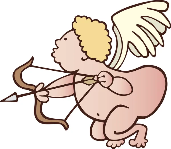 Cupido divertido — Vector de stock