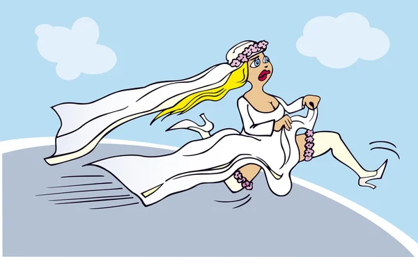 Menjalankan pengantin Stok Ilustrasi 