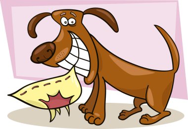 Naughty dog clipart