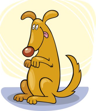 Dog's tricks: stand clipart