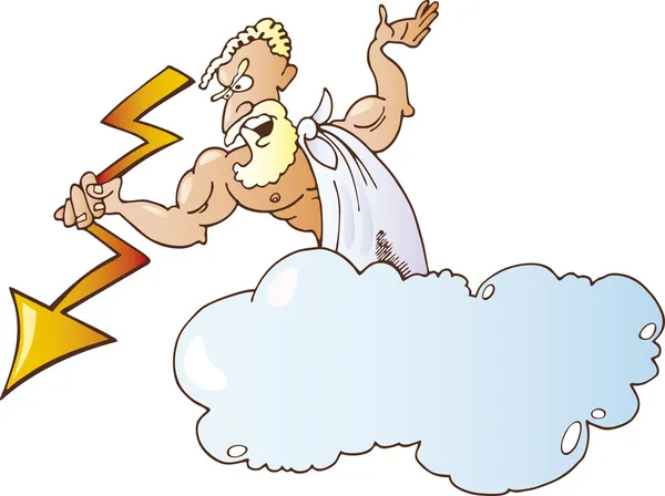 Griechischer Gott Zeus — Stockvektor