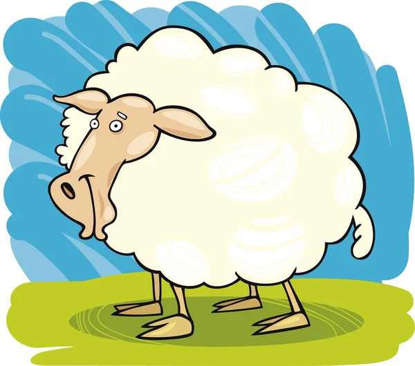 Çiftlik hayvanları: koyun — Stok Vektör