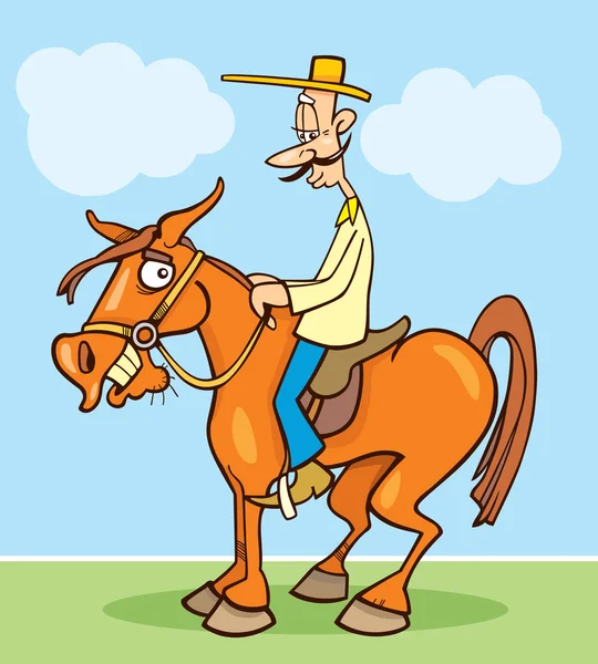 Roliga horseman — Stock vektor