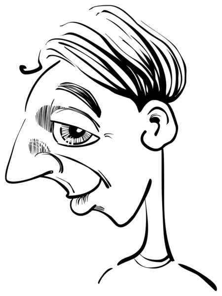 Homme drôle caricature — Image vectorielle