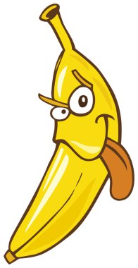 Funny banana clipart