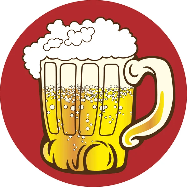 Кружка пива — стоковый вектор
