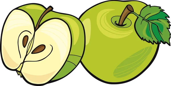 緑のりんご — ストックベクタ