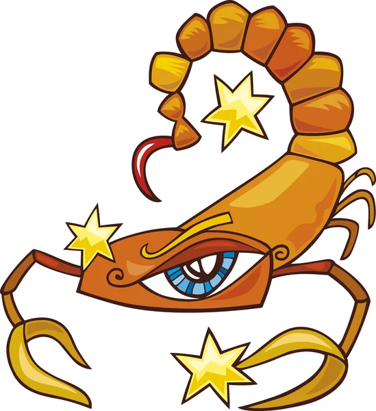 Znak zodiaku Skorpion — Wektor stockowy