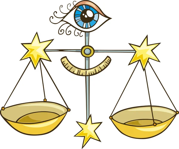 Signe de Balance du Zodiaque — Image vectorielle