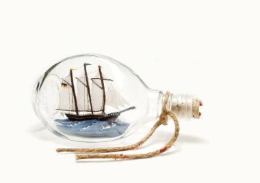 A SHIP IN THE BOTTLE clipart