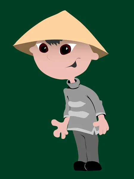 Китайский мальчик — стоковый вектор