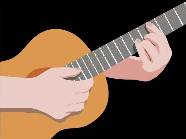 Грати на гітарі — стоковий вектор