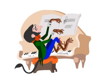 Pianist clipart