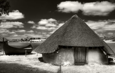 Ancient hut clipart