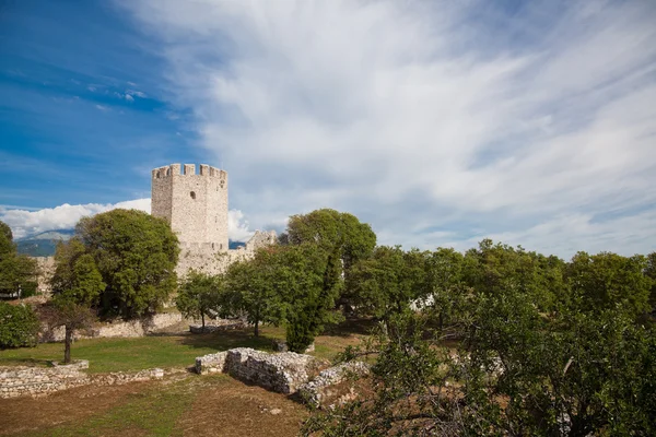 Замок Платамонас в Греции — стоковое фото