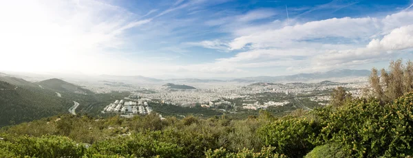 stock image Athens seen from Ymithos Mountain