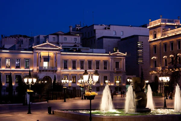 Plaza Kotzia y Ayuntamiento de Atenas — Foto de Stock
