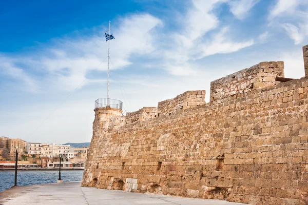 Chania Fortress and harbour — Stock Photo, Image