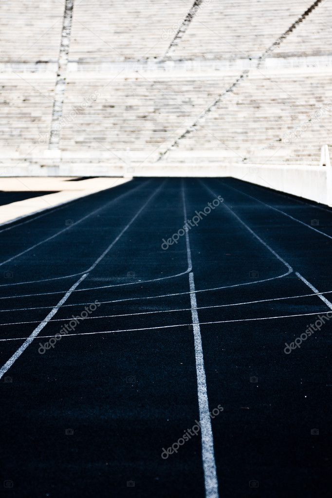 Running track at Panathinaikon Olympic Stadium