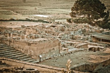Phaistos Archeological Site clipart