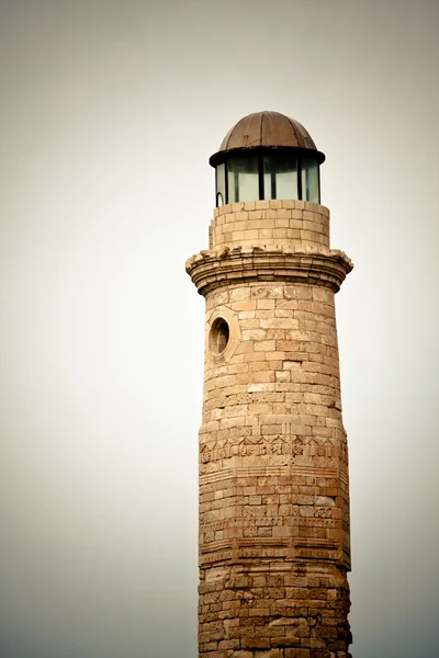 Rethymno régi világítótorony — Stock Fotó