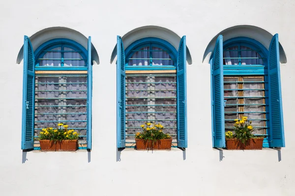 Stock image Windows at Agios Nikolaos Monastery