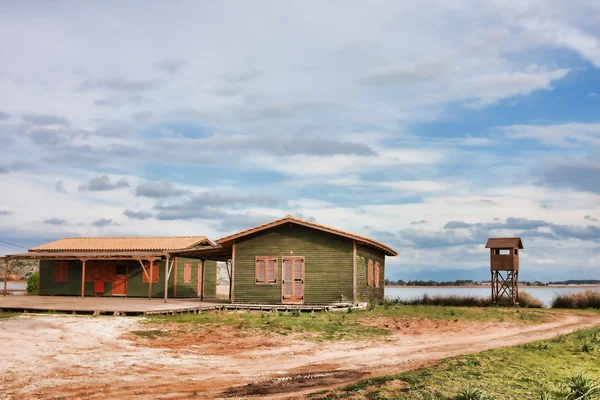 Stock image Green huts in Kalogria