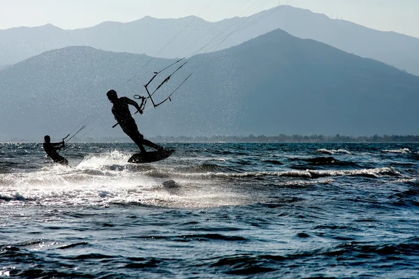 Kite surfing — Fotografie, imagine de stoc