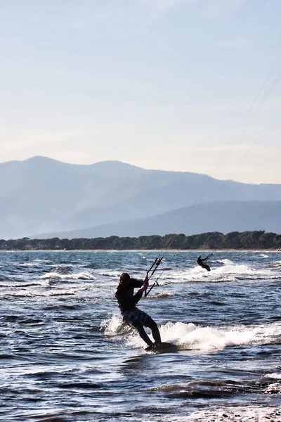Kite surfing — Stock Photo, Image
