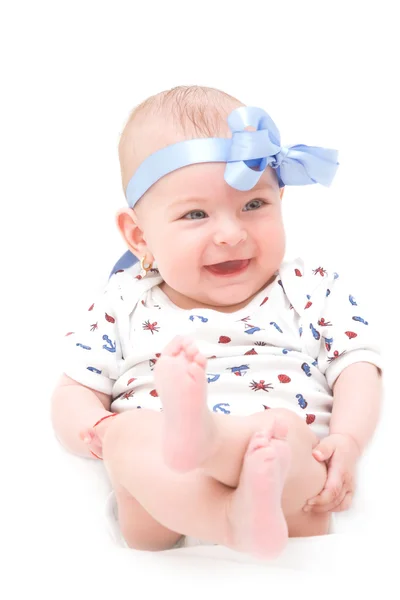 Gelukkig baby meisje — Stockfoto